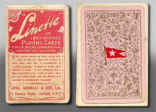 White Star Line Playing Cards from the Titanic